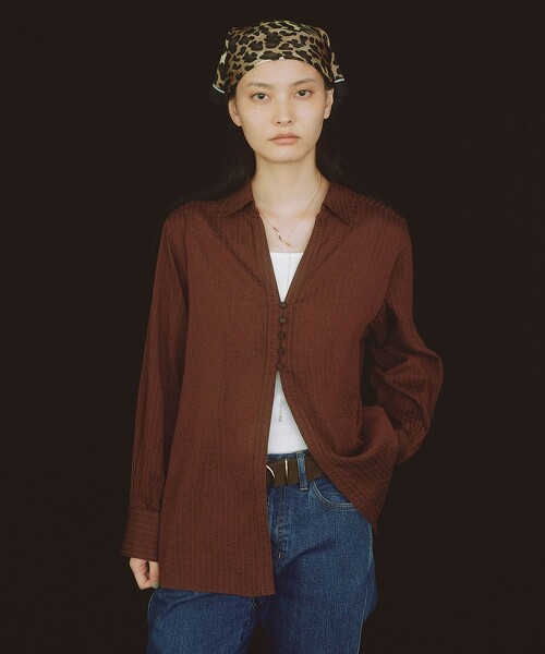 ＜SEASONAL COLLECTION＞緹花襯衫 日本製