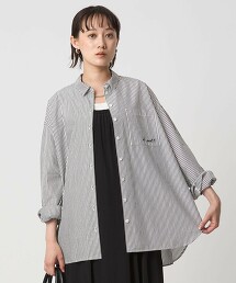 【預購】＜To b. by agnes b.聯名＞刺繡寬鬆襯衫