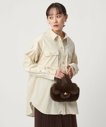 燈芯絨雙口袋襯衫