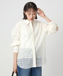 透膚蕾絲襯衫
