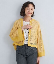 幾何學蕾絲罩衫