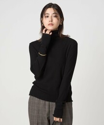 羅紋抽針高領上衣