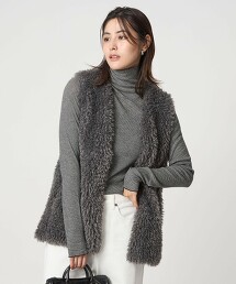 羅紋抽針高領上衣