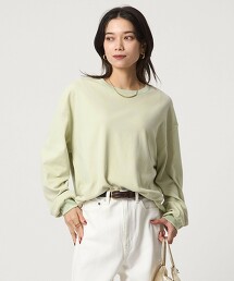 細絨毛感長袖上衣