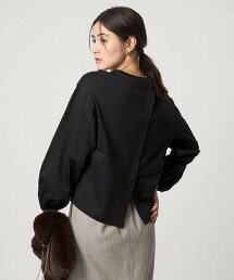 抓皺泡泡長袖上衣