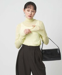 Lady 透膚高領上衣