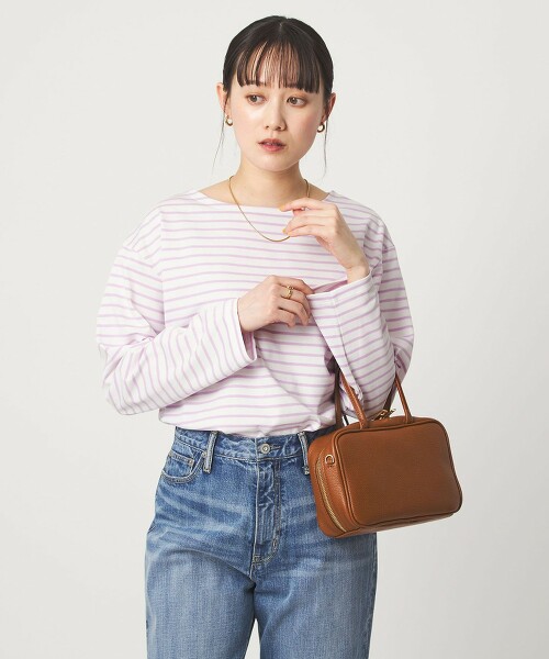 橫條紋長袖上衣