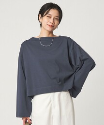 ＜兵藤千尋造型師聯名＞短版寬版長袖T恤 抗UV