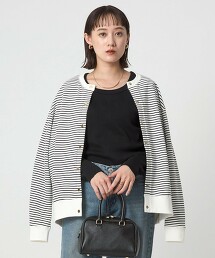 彈性針織U領T恤