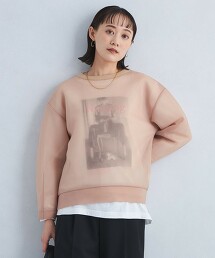 透膚瓦楞繭型上衣