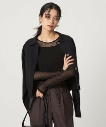 薄紗圓領上衣 日本製