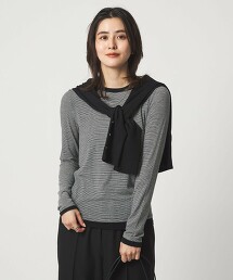 天竺仿層次圓領上衣 日本製