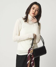 天竺仿層次高領上衣 日本製