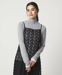 天竺仿層次高領上衣 日本製