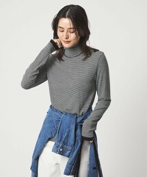 天竺仿層次高領上衣 日本製