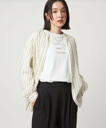 ＜at ease＞圖案長袖T恤