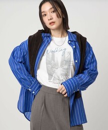 ＜at ease＞相片長袖T恤