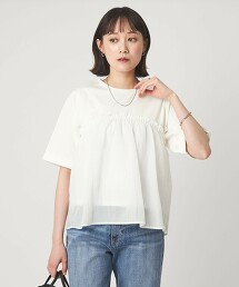 塔夫綢拼接馬甲上衣