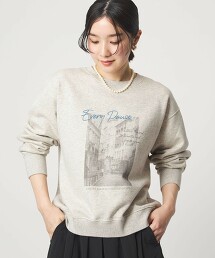 ＜at ease＞相片印花衛衣