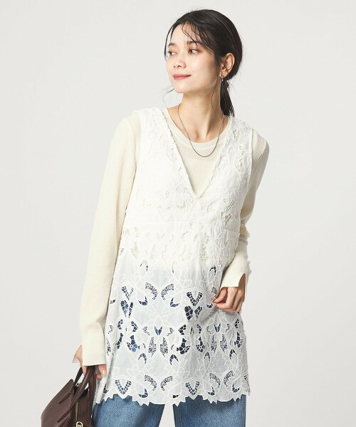 羅紋圓領針織上衣