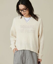 扁平紗開襟領針織上衣