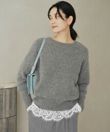 【結論系列】柔軟觸感絨毛針織衫