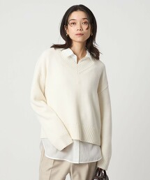 SERENITY V領針織衫