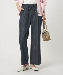 美腿彈性牛仔喇叭褲