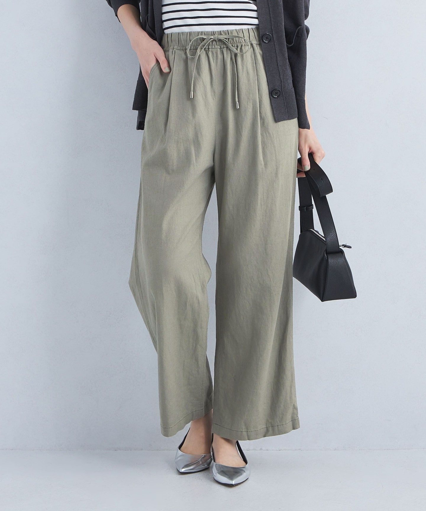 BREEZE LINEN 亞麻寬褲｜green label relaxing｜UNITED ARROWS