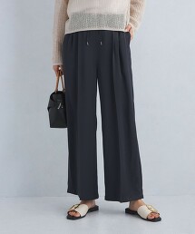 色丁布抽繩褲