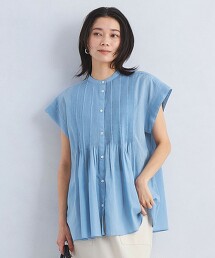 巴厘紗細褶罩衫