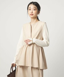 【特別訂製】＜PROTAGONISTA＞2WAY 無袖罩衫