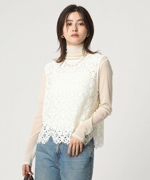 蕾絲2WAY罩衫