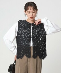 蕾絲2WAY罩衫