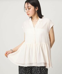 ＜at ease＞蛋糕下擺罩衫