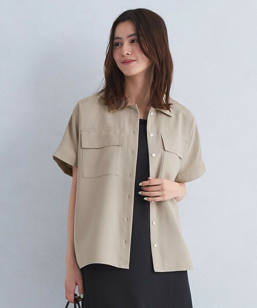 抗UV 仿亞麻土耳其袖涼感襯衫