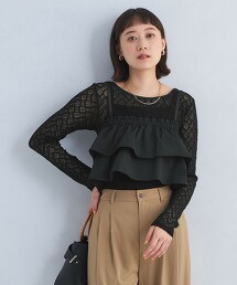 2WAY縮褶吊帶衫
