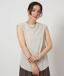 ＜at ease＞華夫格無袖T恤