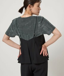 透膚植絨印花T恤 日本製