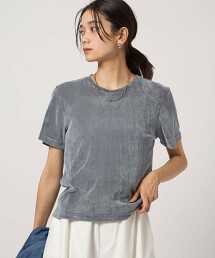 透膚植絨印花T恤 日本製