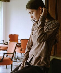 透膚植絨印花坦克背心 日本製