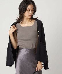 方領羅紋針織坦克背心 日本製