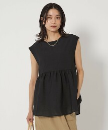 乾爽蛋糕下擺無袖上衣 日本製