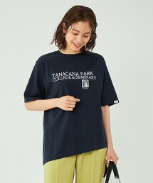 ＜Tanacana＞ LOGO 不規則下擺 T恤 日本製