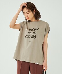＜Tanacana＞ LOGO 法式袖 T恤 日本製