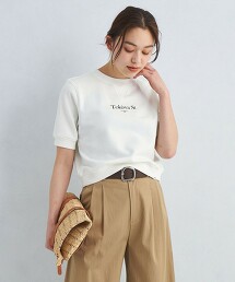 ＜Tanacana＞LOGO短袖衛衣 日本製