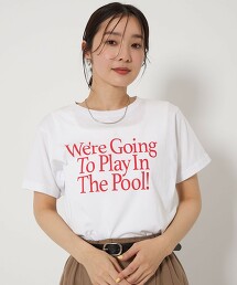 ＜at ease＞LOGO印花T恤