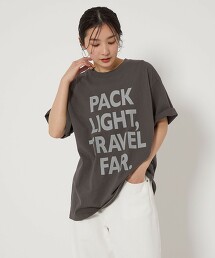 ＜at ease＞LOGO寬鬆T恤