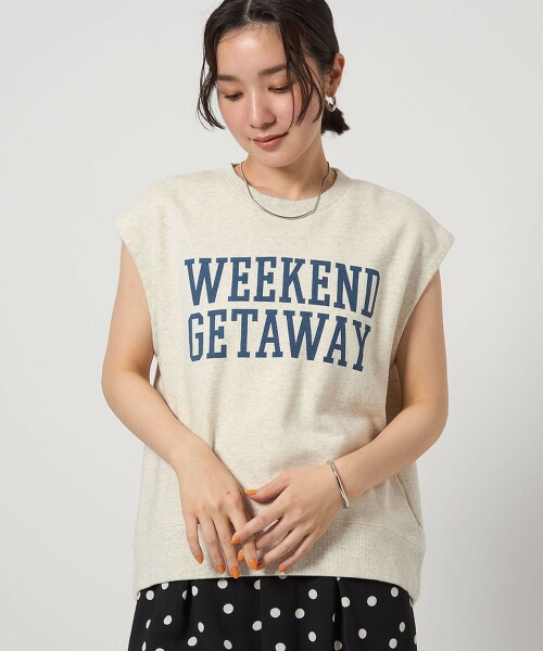 <at ease>LOGO無袖衛衣