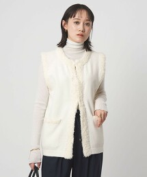 毛圈紗布×流蘇背心